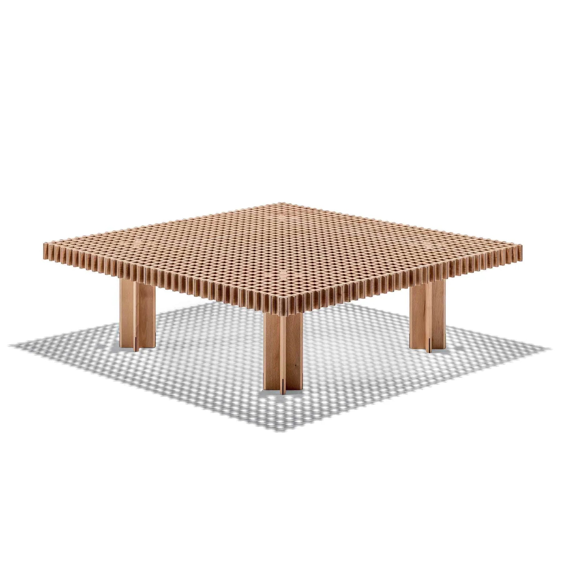 Kyoto - Square Solid Wood Coffee Table by Poltrona Frau #EXTRA LIGHT SOLID BEECH WOOD