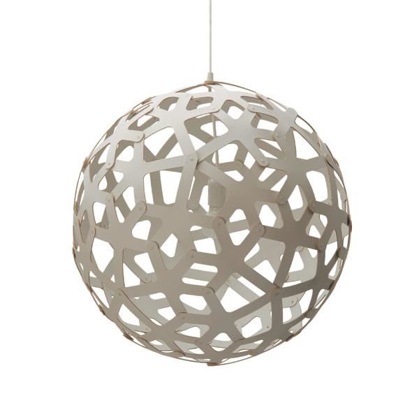 Coral Ø60 Pendant Lamp by David Trubridge #White / White inside