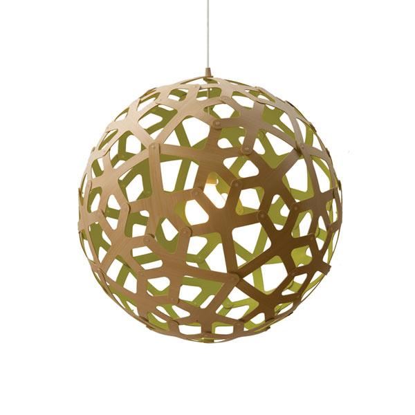 Coral Ø60 Pendant Lamp by David Trubridge #Lime green
