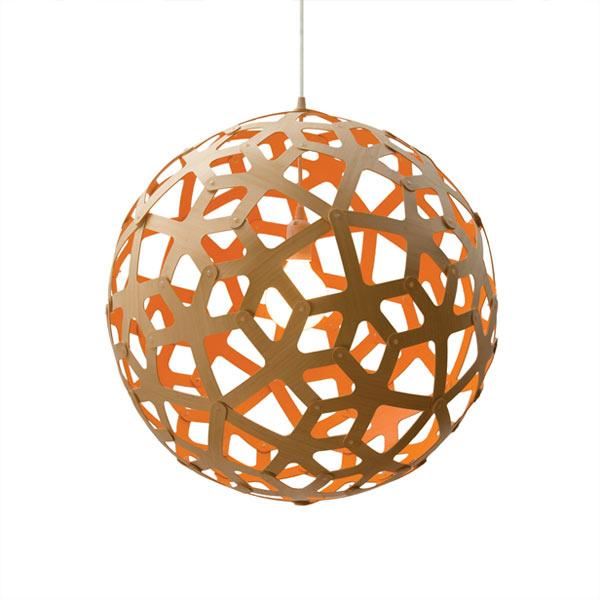 Coral Ø60 Pendant Lamp by David Trubridge #Orange