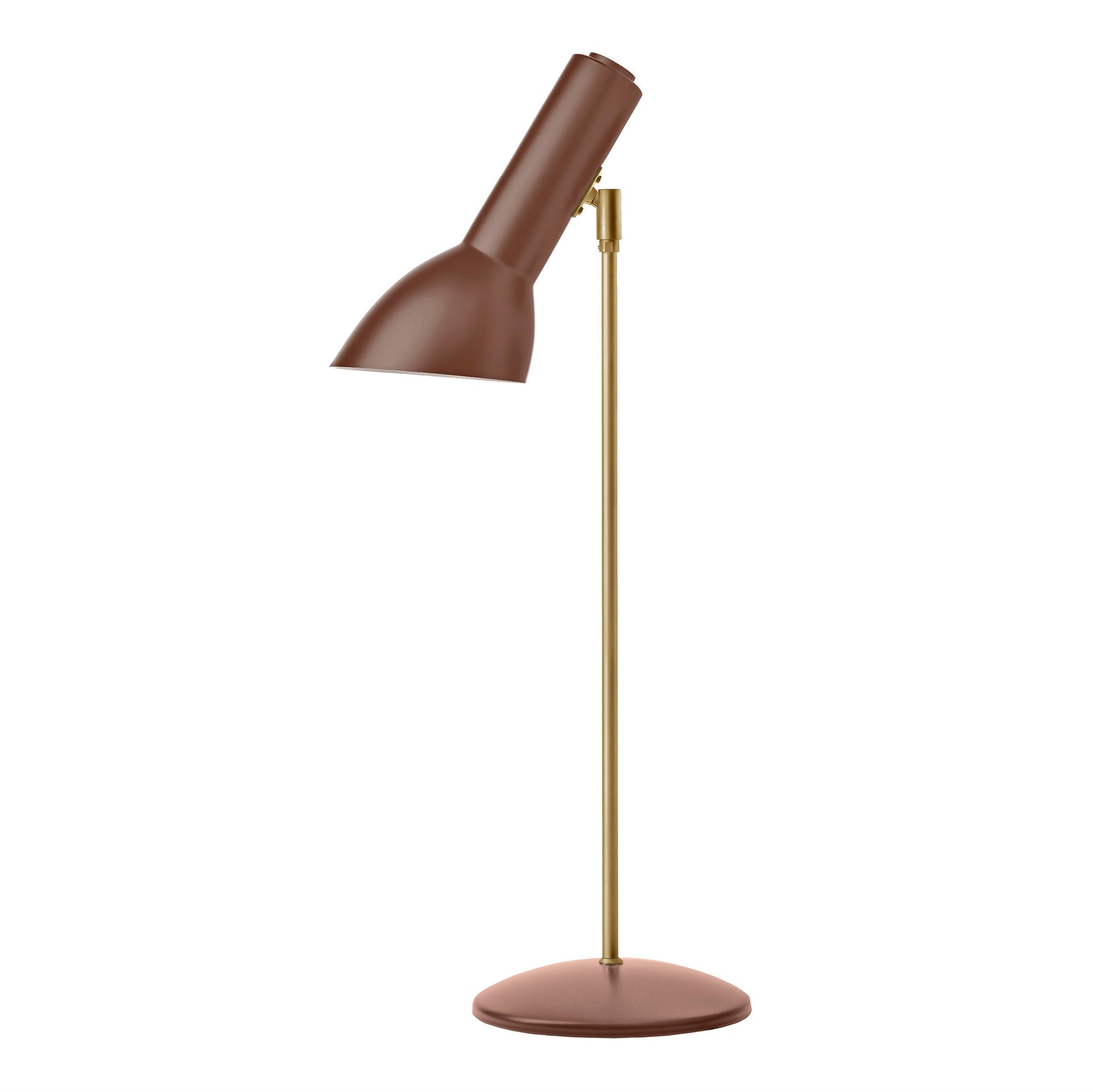 Oblique Table Lamp by CPH Lighting #Brick Red/Brass