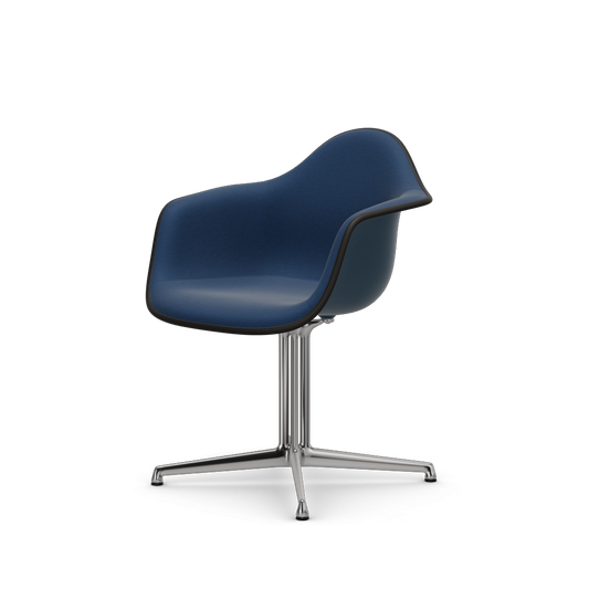 EAMES Plastic Armchair Dal (with Full Upholstery) (Color of Seat Shell -Sea Blue) (Request Info)