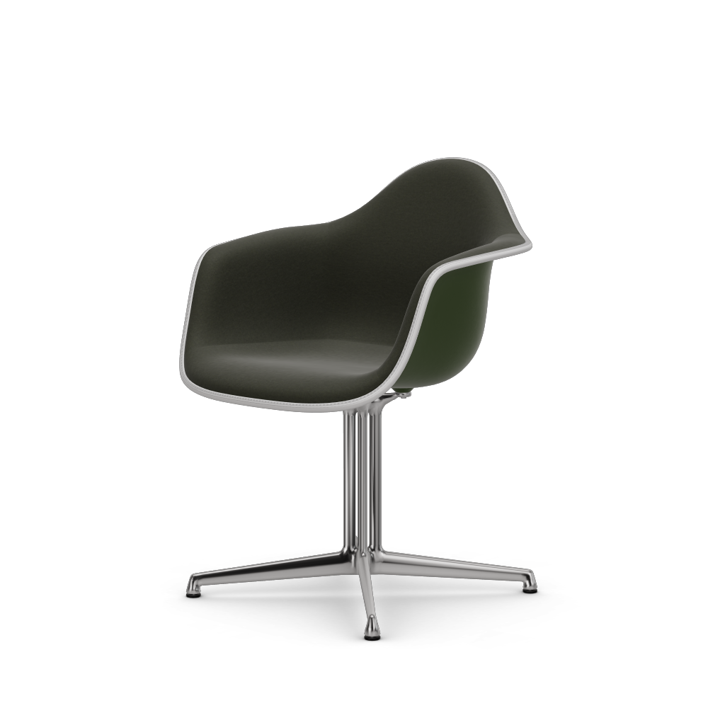 EAMES Plastic Armchair Dal (with Full Upholstery) (Color of Seat Shell -Forest) (Request)