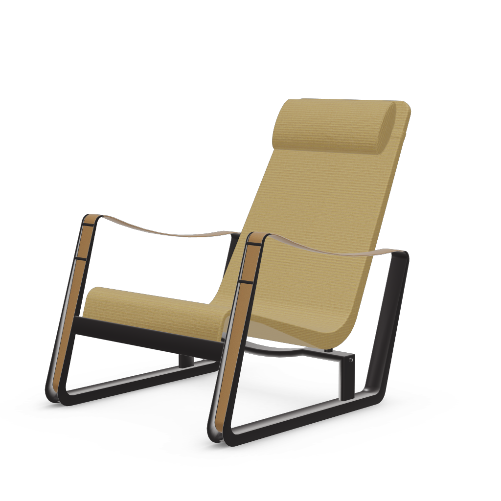 Cite Lounge Chair (deep black powder-coated (smooth)) by Vitra