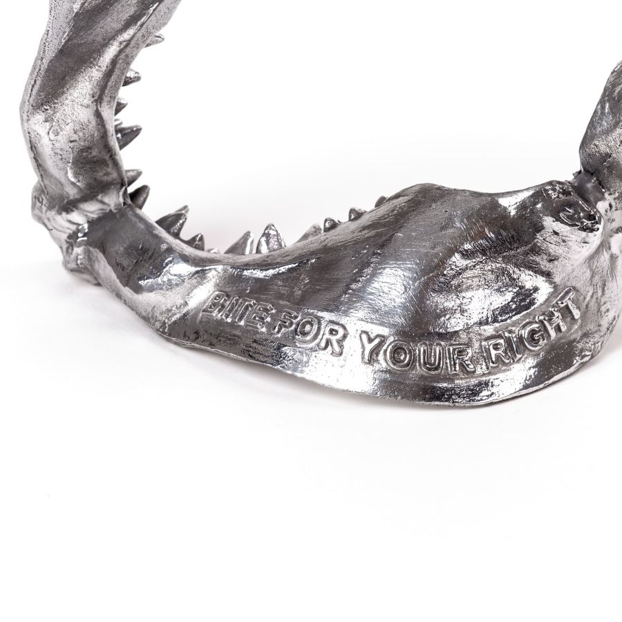 Aluminium Decorative Object Wunderkammer Shark Jaw by Seletti