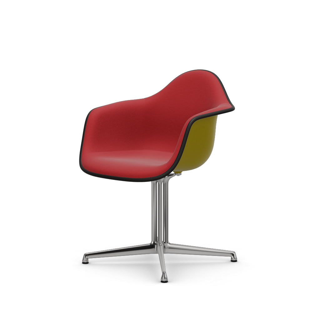 EAMES Plastic Armchair Dal (with Full Upholstery) (Color of Seat Shell -Mustard) (Request)