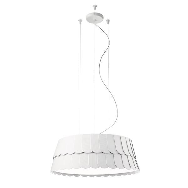 Roofer Pendant Lamp by Fabbian #White