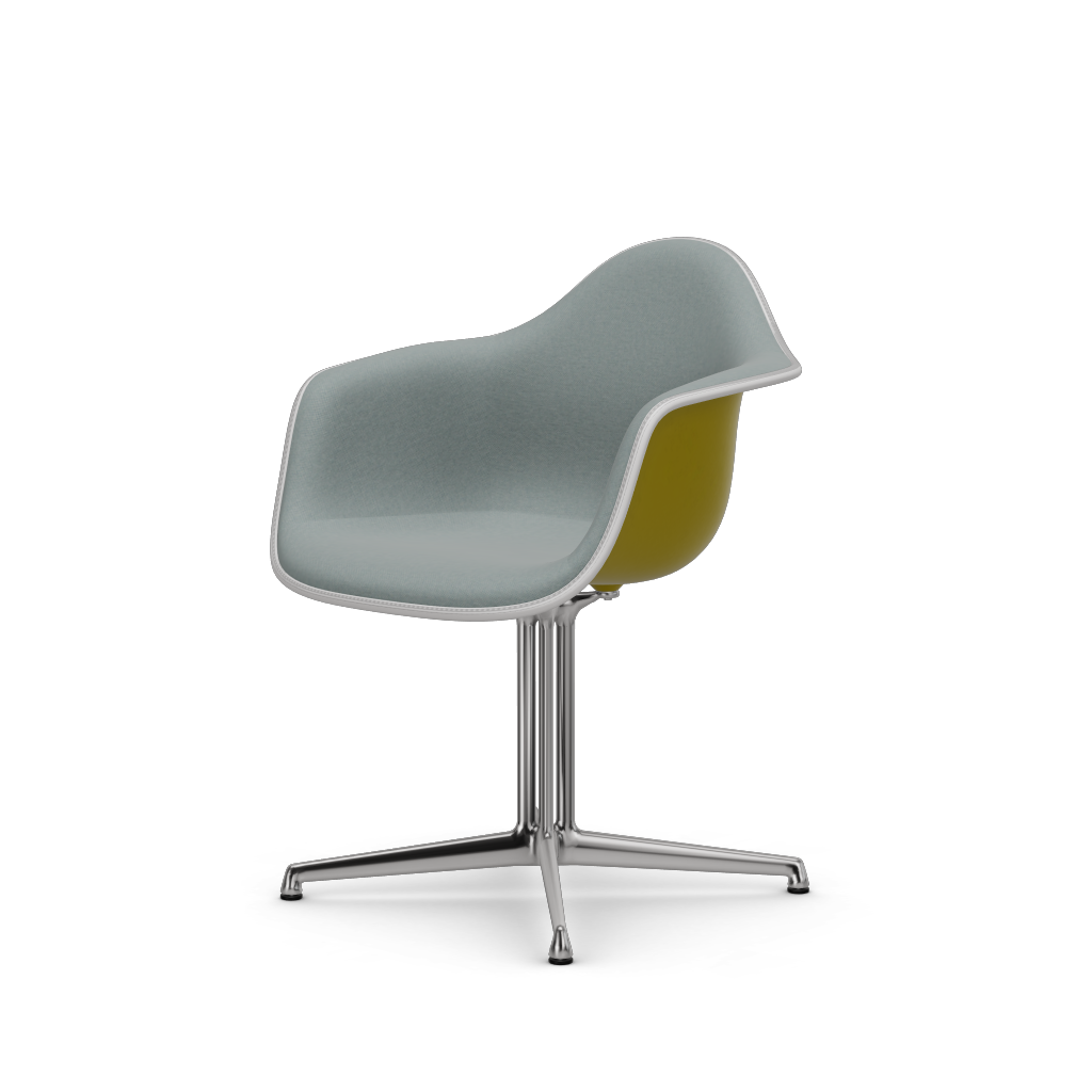 EAMES Plastic Armchair Dal (with Full Upholstery) (Color of Seat Shell -Mustard) (Request)