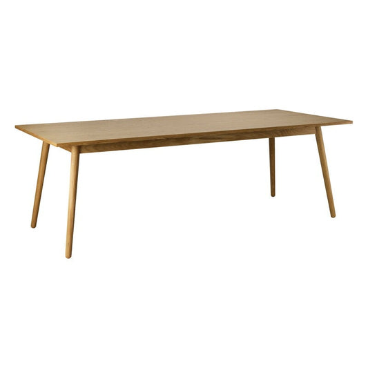 C35C dining table by FDB Møbler #220 x  95 cm, lacquered oak #