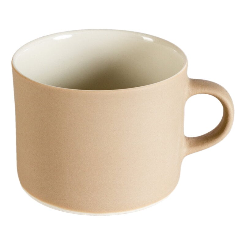 Kahvi cup by Lokal Helsinki #L, sand - white #