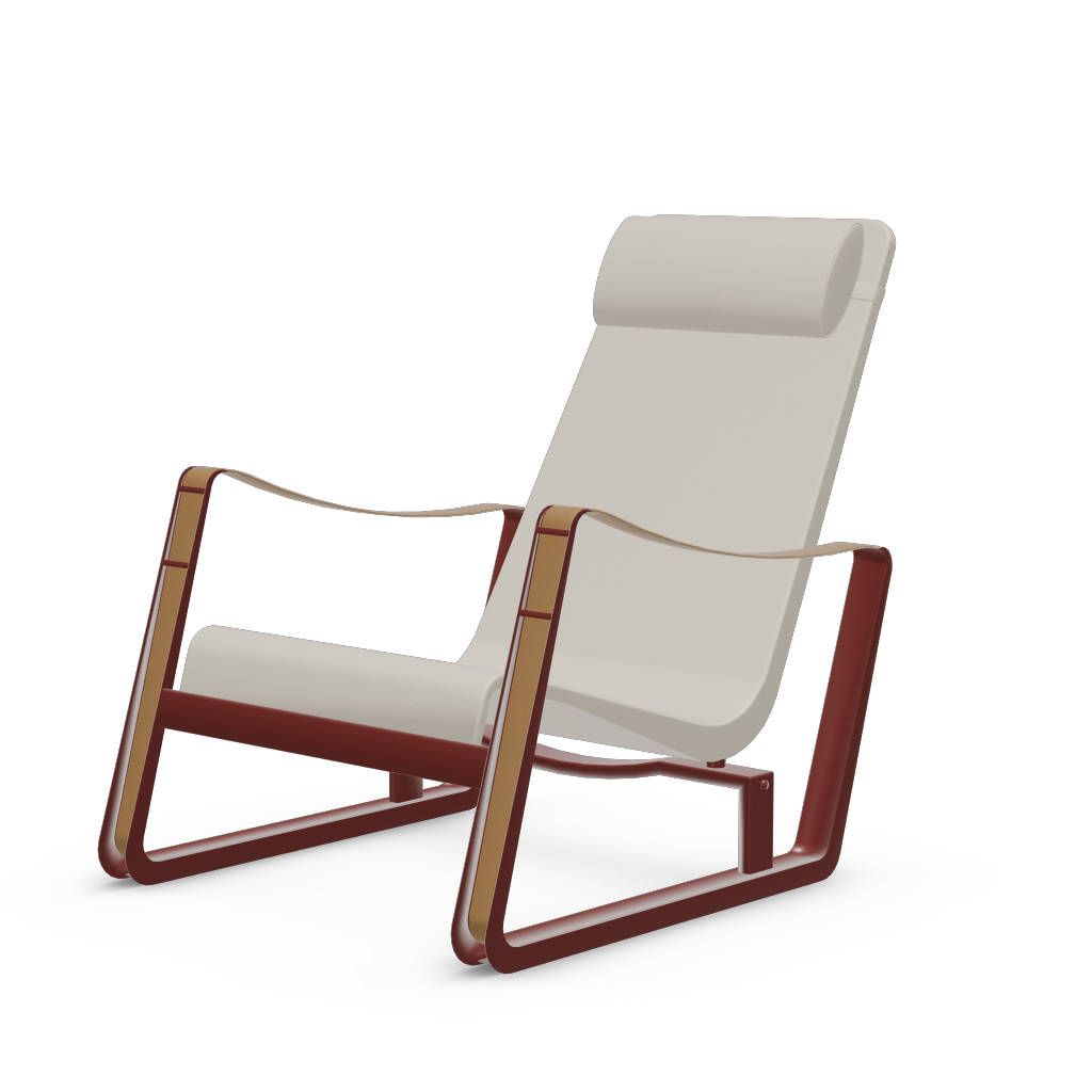 Cite Lounge Chair (Japanese red powder-coated (smooth)) by Vitra