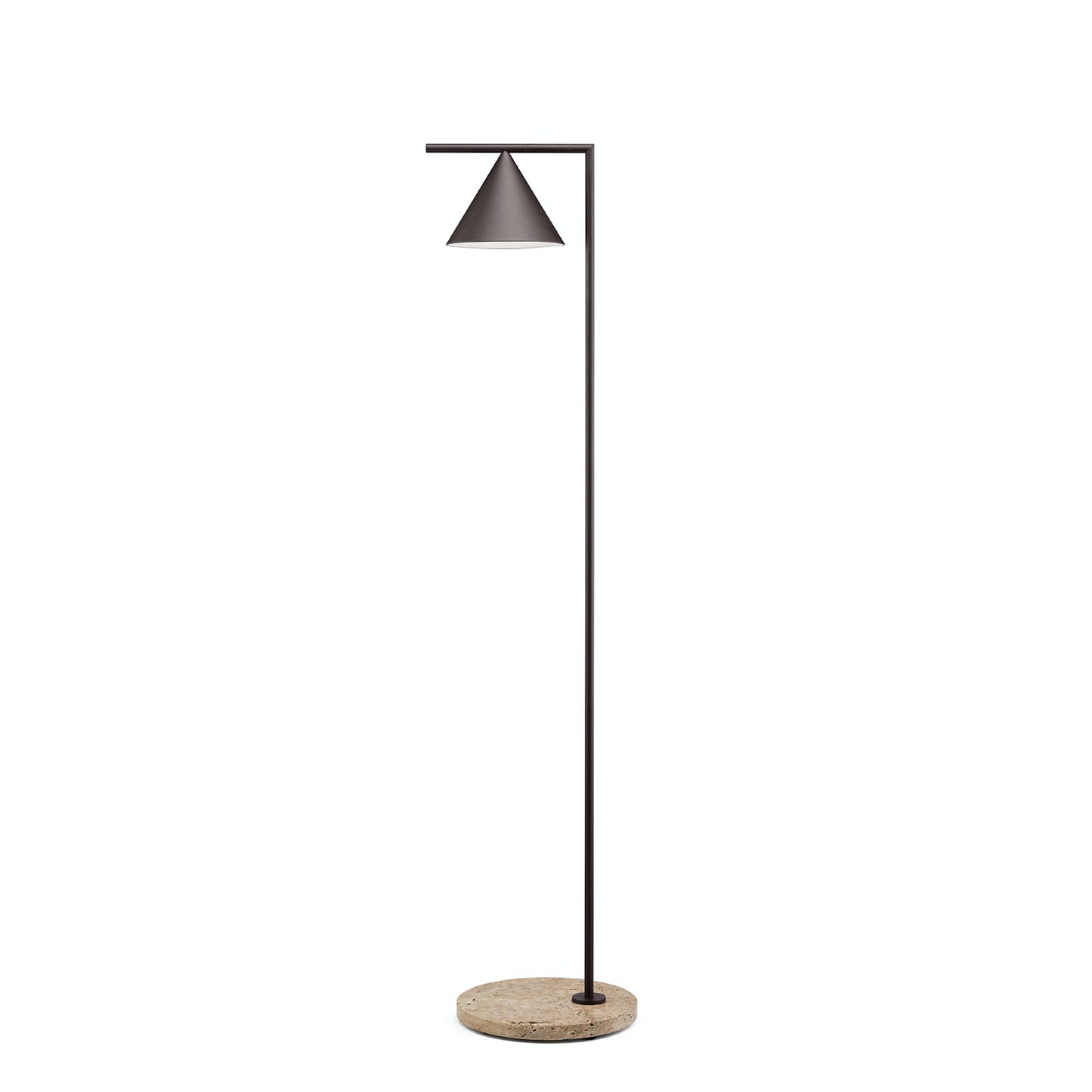 Captain Flint Outdoor Floor Lamp by Flos #Deep Brown/Travertino Imperiale