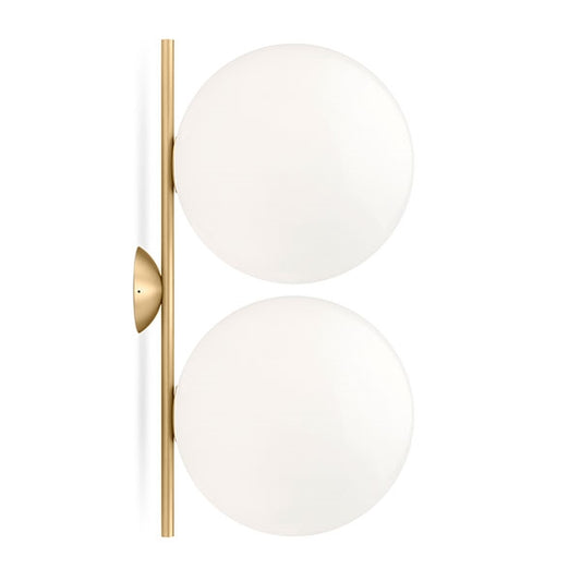 IC C/W2 Double Wall Lamp by Flos #Polished Brass
