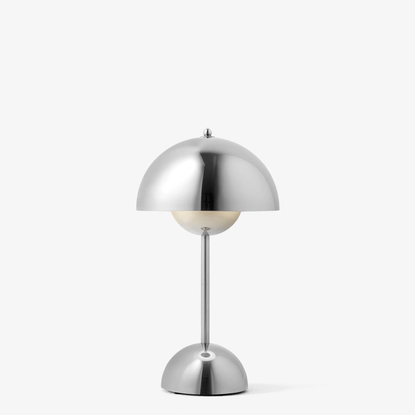 Flowerpot Portable Table Lamp Vp9 by &Tradition #Chrome-Plated