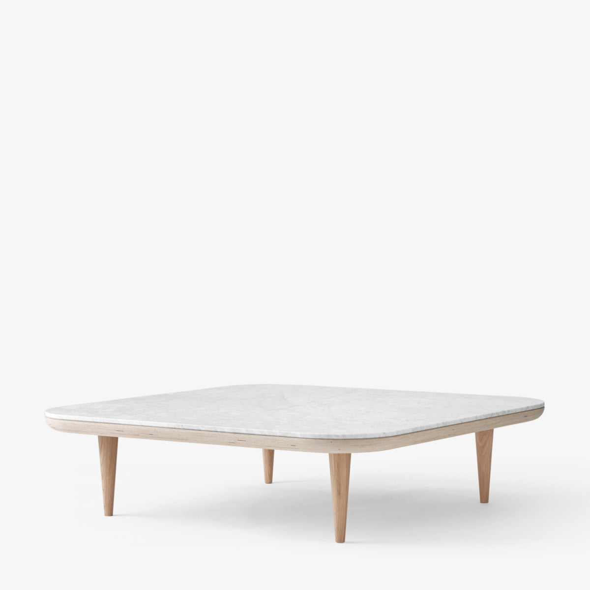 Fly Lounge Table Sc11 by &Tradition #Oiled oak w. Honed Bianco Carrara