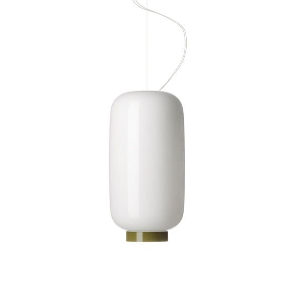 Chouchin Reverse Pendant Lamp by Foscarini #White & Green