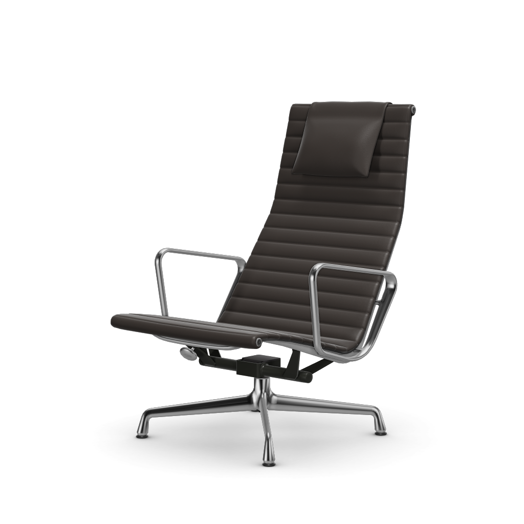 Aluminium Chair EA 124 – Lounge (Cover material - Fabric Leather)