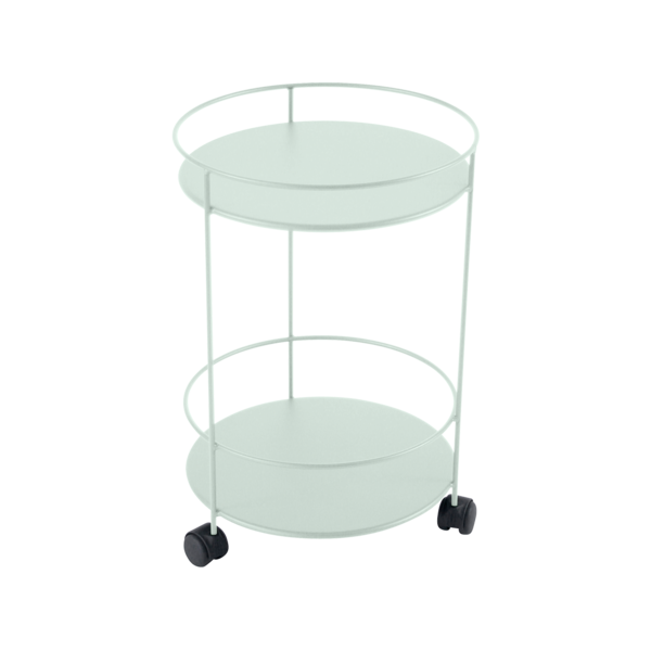 GUINGUETTE SIDE WHEELED TABLE WITH SOLID DOUBLE TOP by Fermob