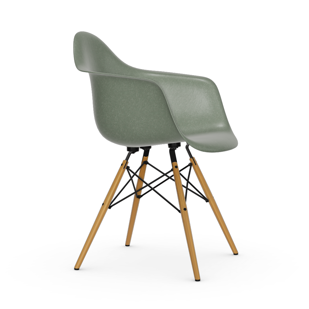 Eames Fiberglass Armchair DAW (without upholstery) by Vitra