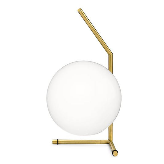 IC T1 Short Table Lamp by Flos #White/ Oak