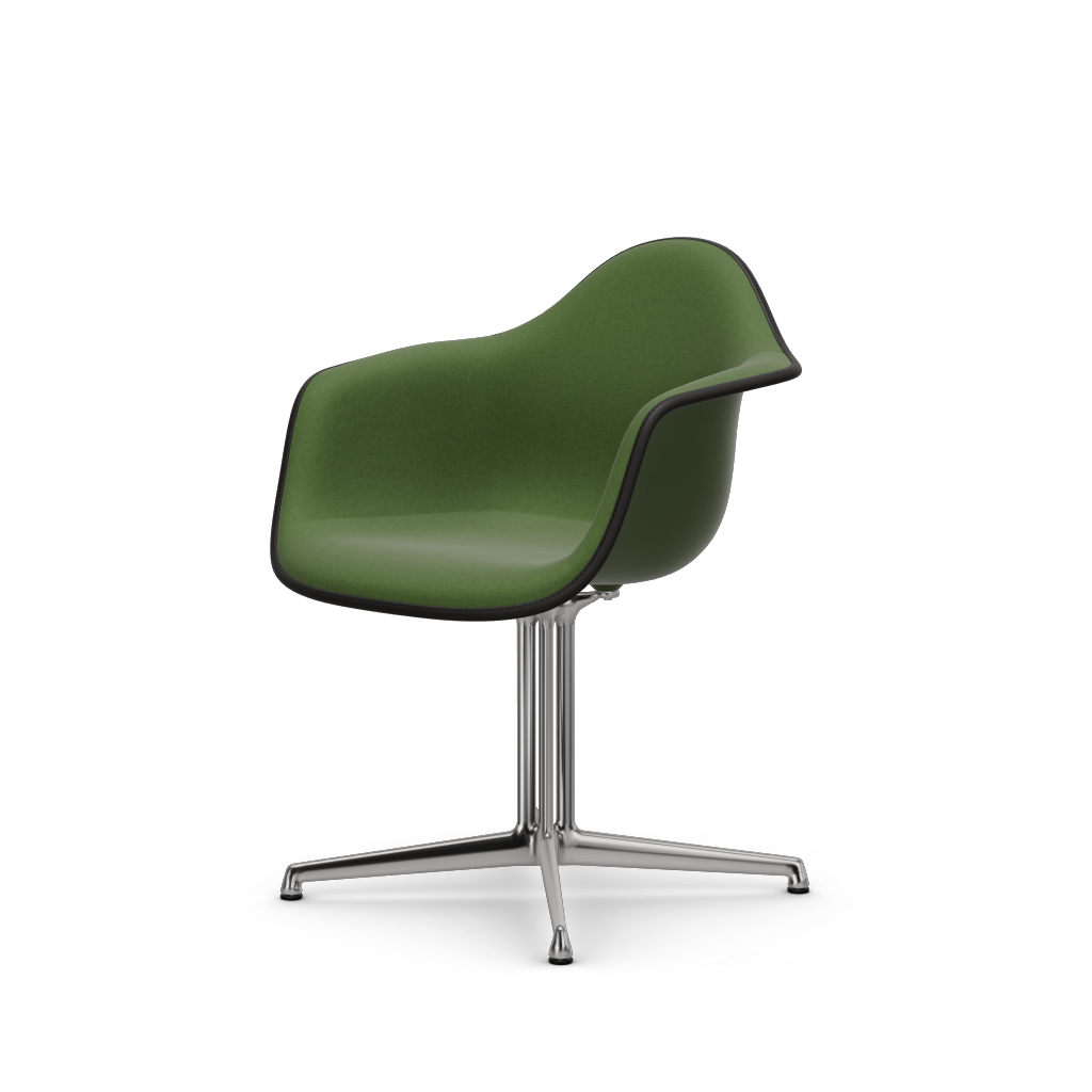 EAMES Plastic Armchair Dal (with Full Upholstery) (Color of Seat Shell -Forest) (Request)