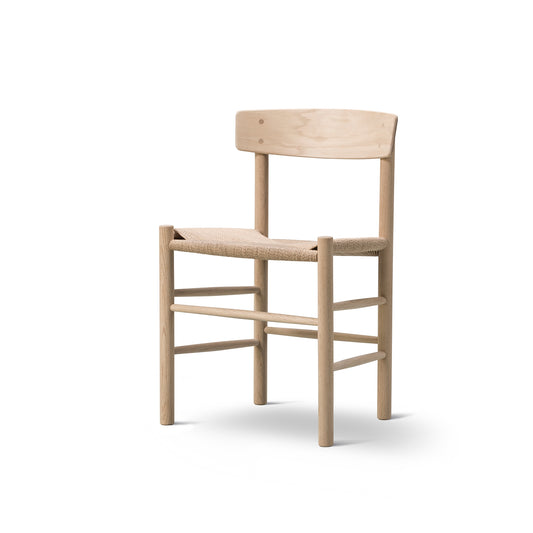 Mogensen J39 Dining Chair by Fredericia Furniture #Soap-treated Oak/Paper Yarn