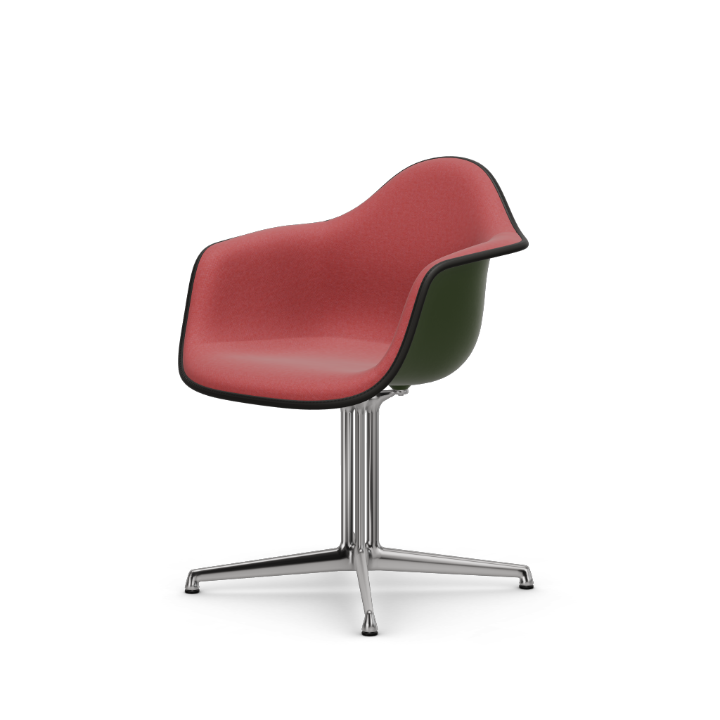 EAMES Plastic Armchair Dal (with Full Upholstery) (Color of Seat Shell -Forest) (Request)