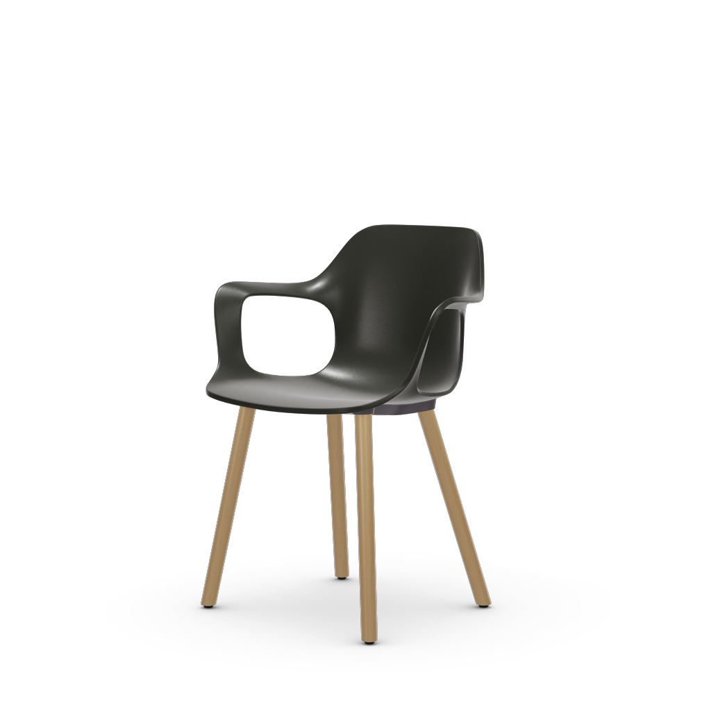 HAL RE Armchair Wood (without seat upholstery) by Vitra