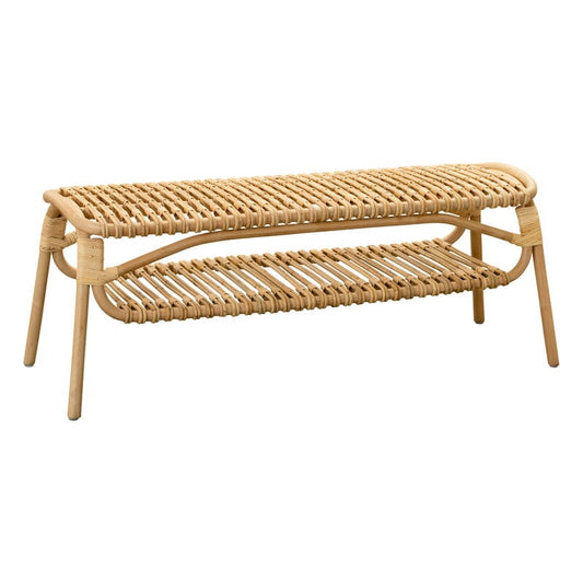 Machiya bench by Sika-Design #natural rattan #