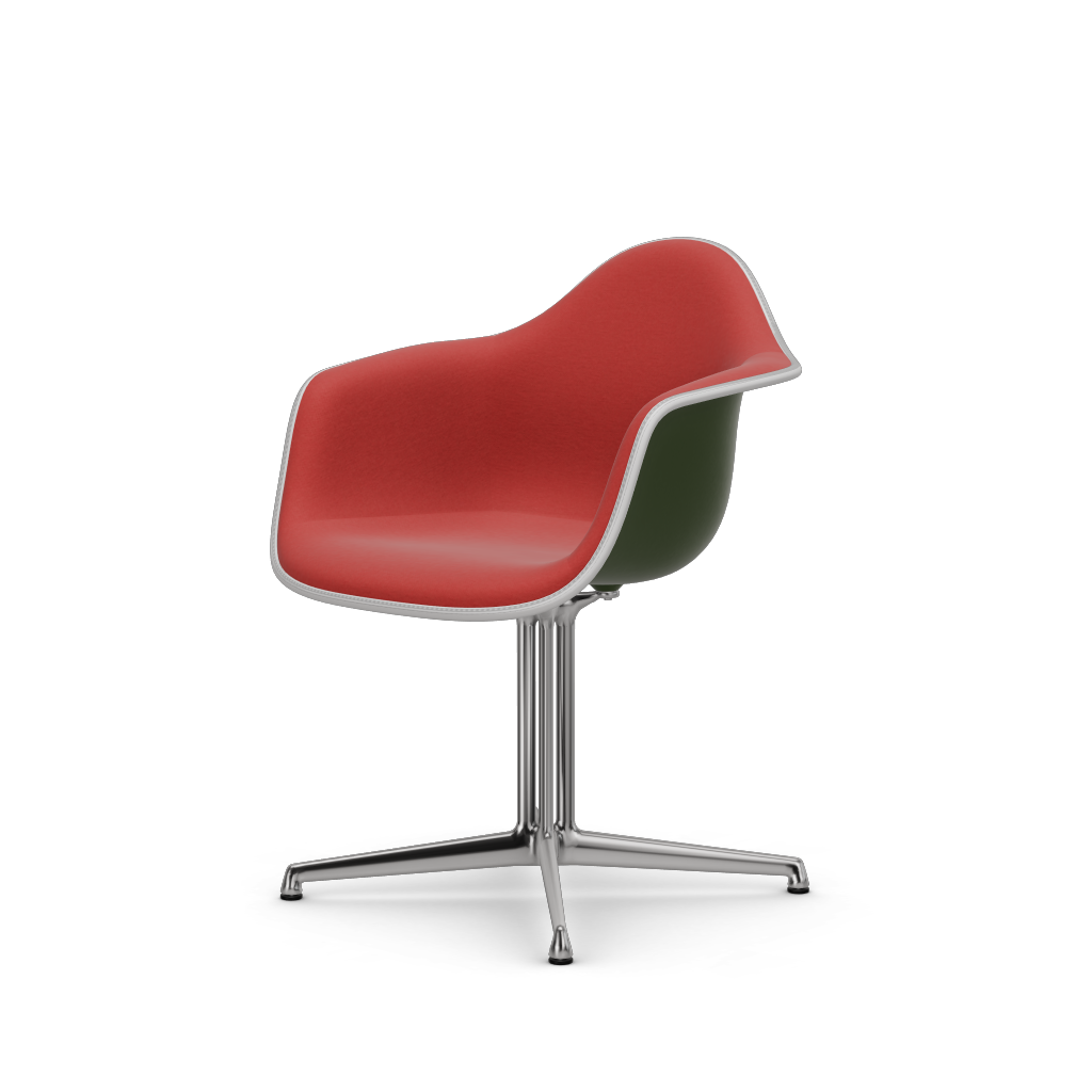 EAMES Plastic Armchair Dal (with Full Upholstery) (Color of Seat Shell -Forest) (Request)