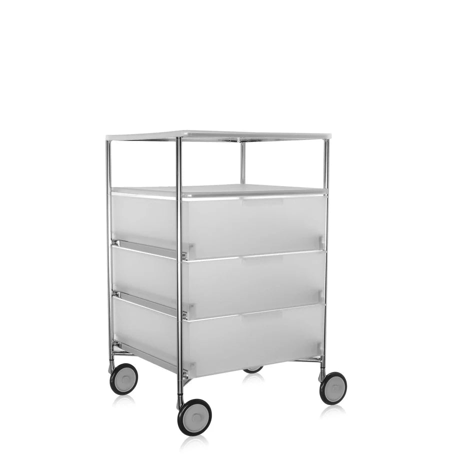 Mobil 3 Drawers / 1 Shelf (With Wheels) by Kartell #ICE