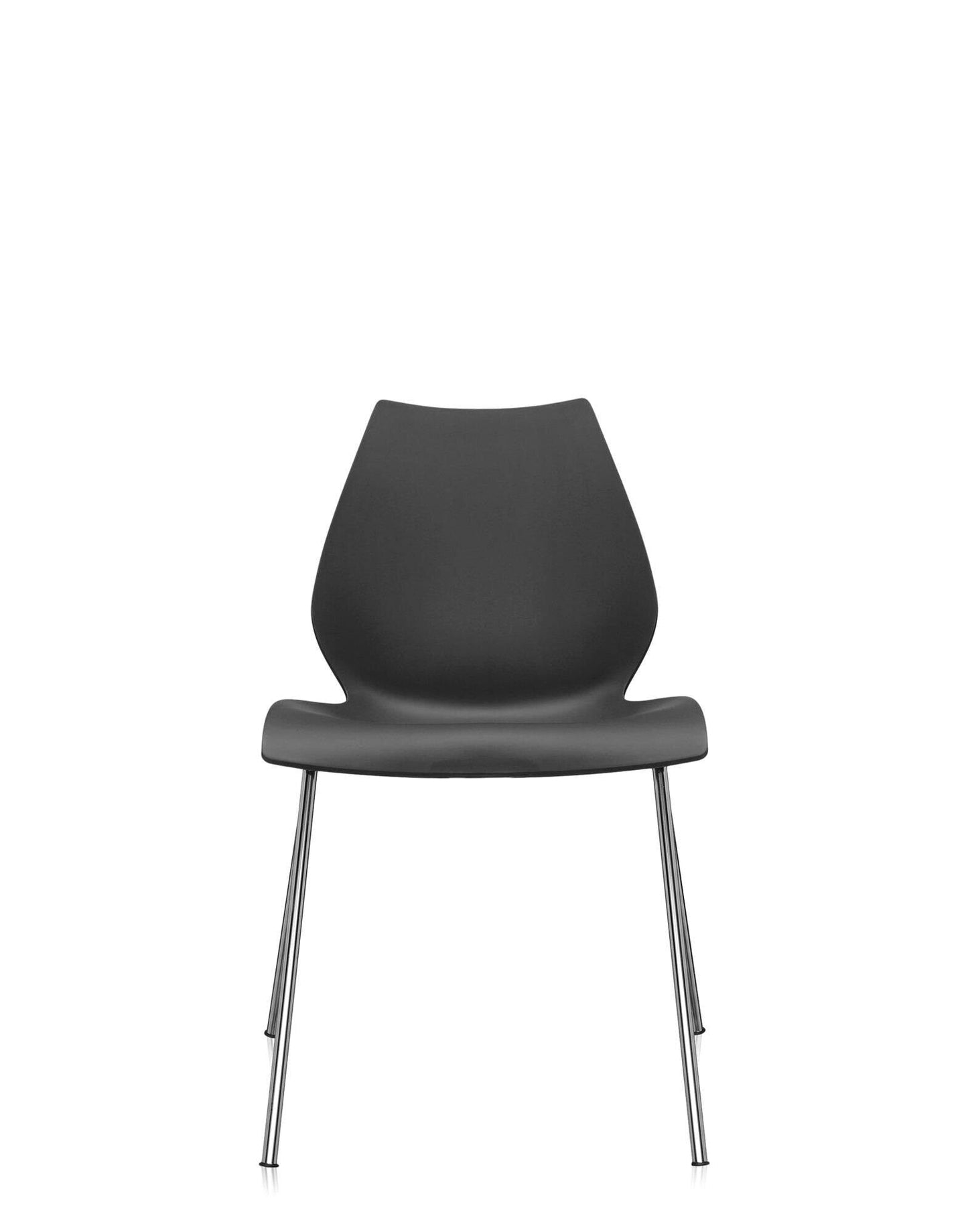 Maui Chair by Kartell #CHARCOAL/CHROME STEEL/