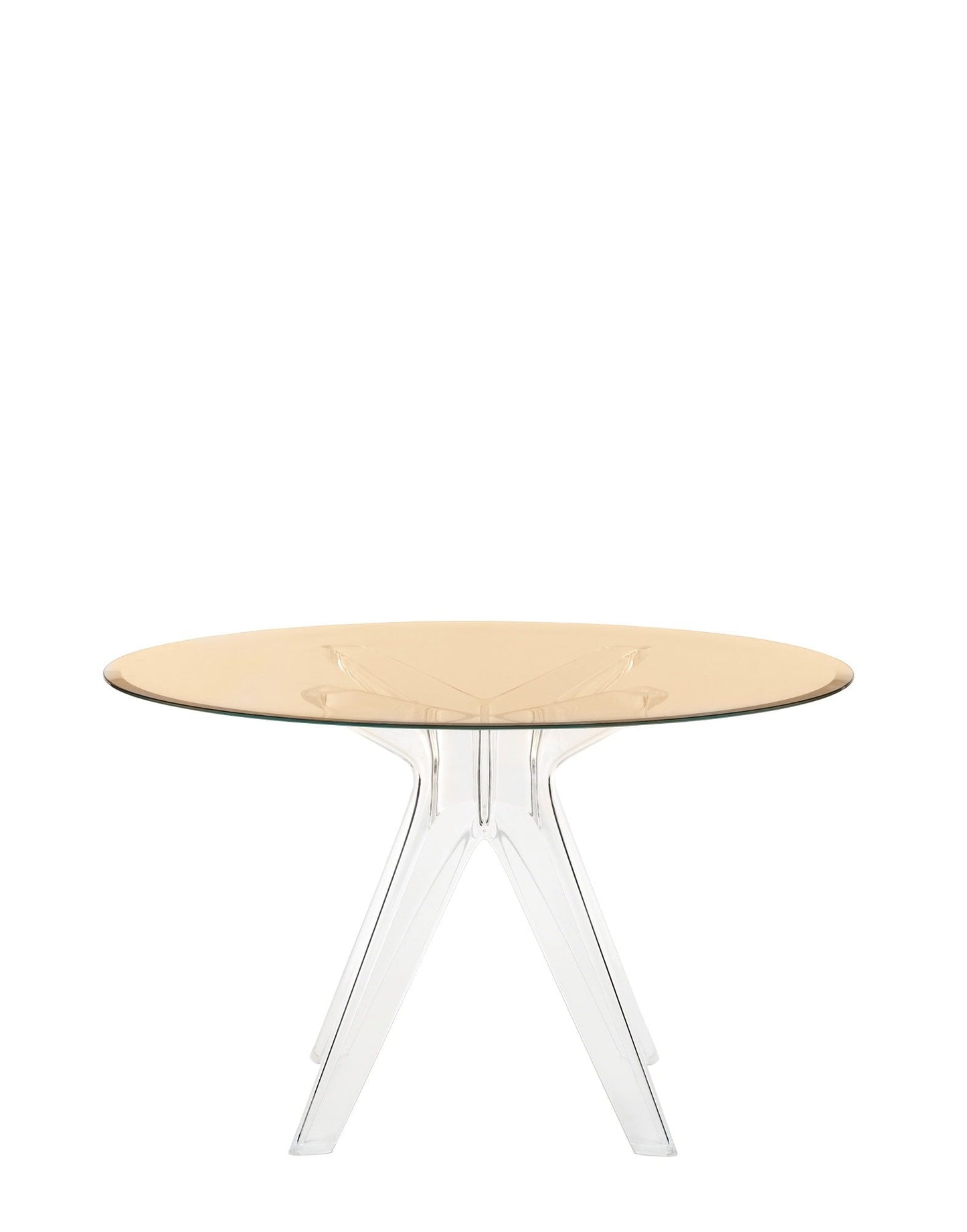 Sir Gio Round Table by Kartell #BRONZE/TRANSPARENT/