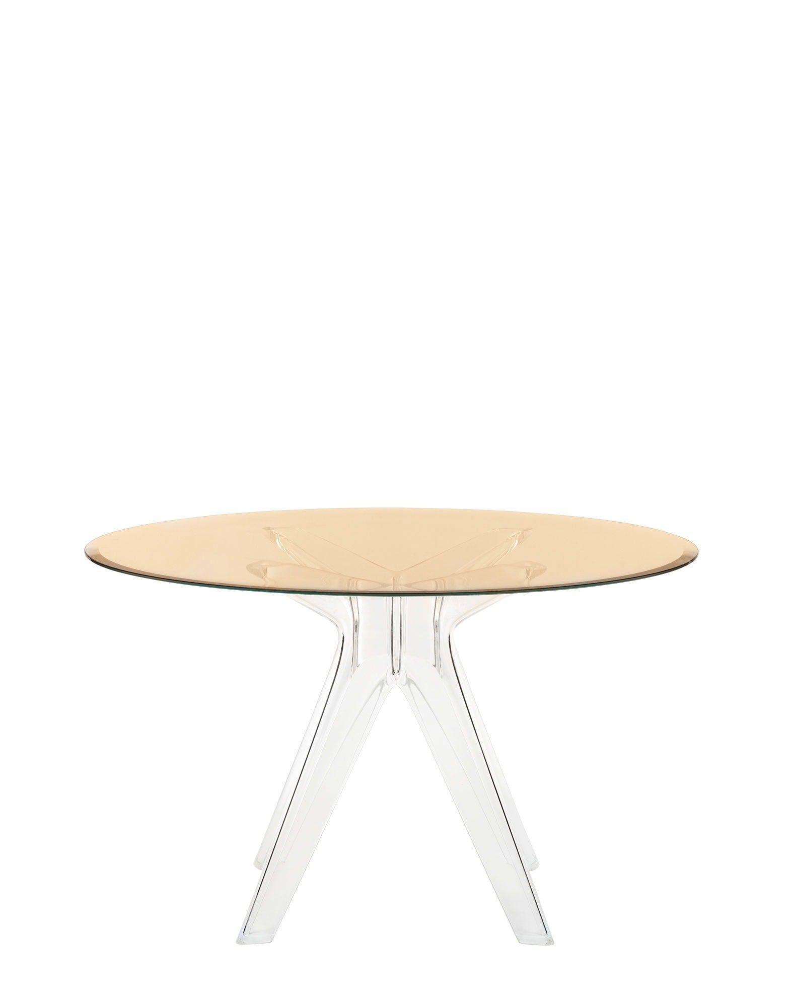 Sir Gio Round Table by Kartell #BRONZE/TRANSPARENT/