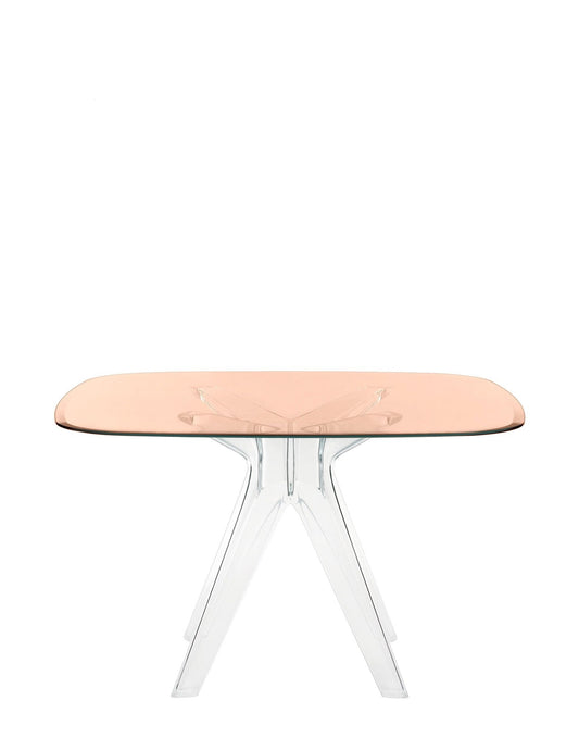 Sir Gio Square Table by Kartell #PINK/TRANSPARENT/