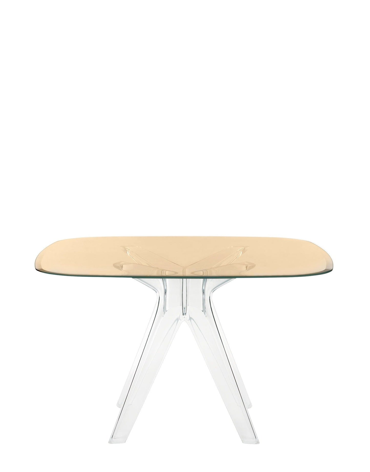 Sir Gio Square Table by Kartell #BRONZE/TRANSPARENT/