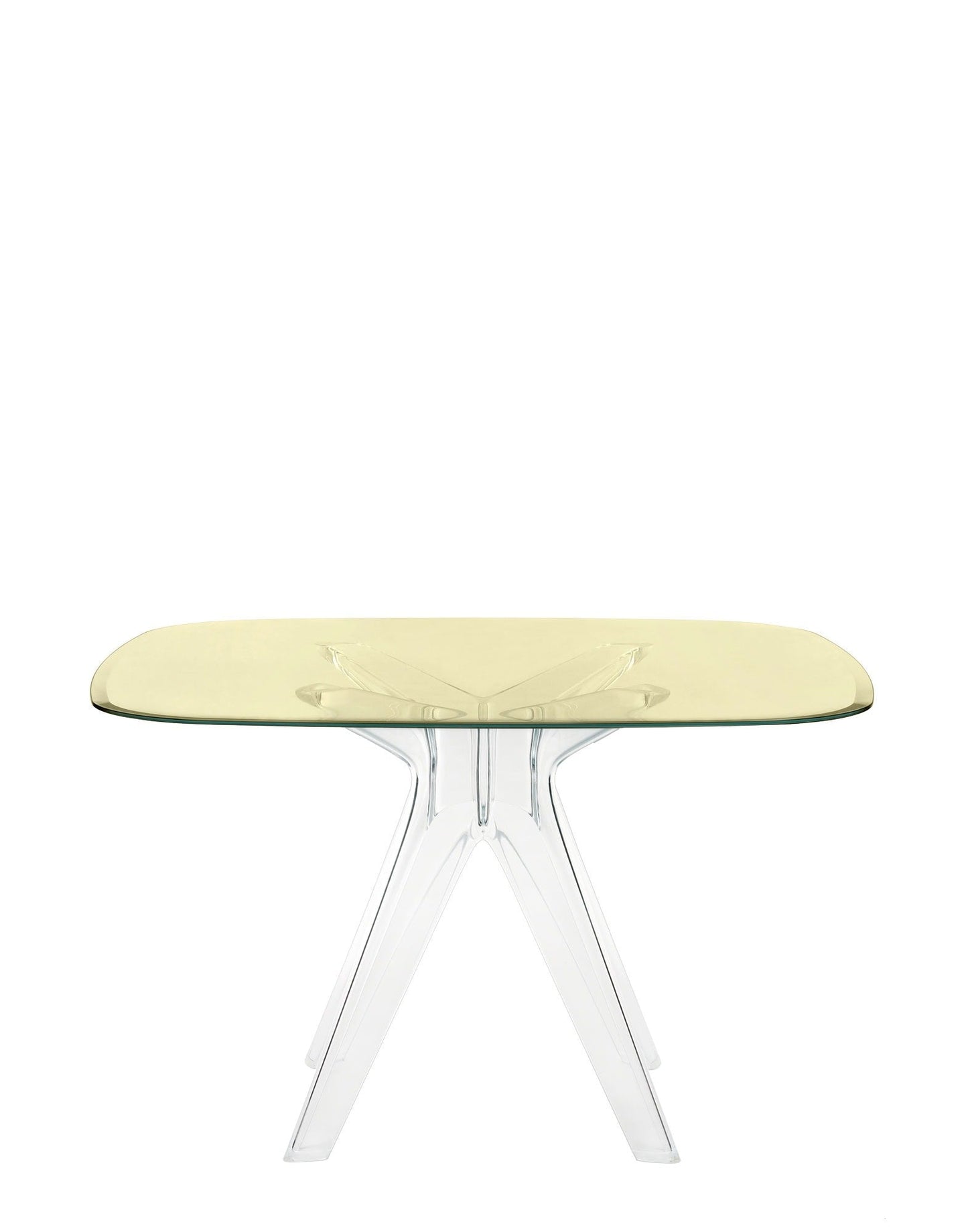 Sir Gio Square Table by Kartell #YELLOW/TRANSPARENT/