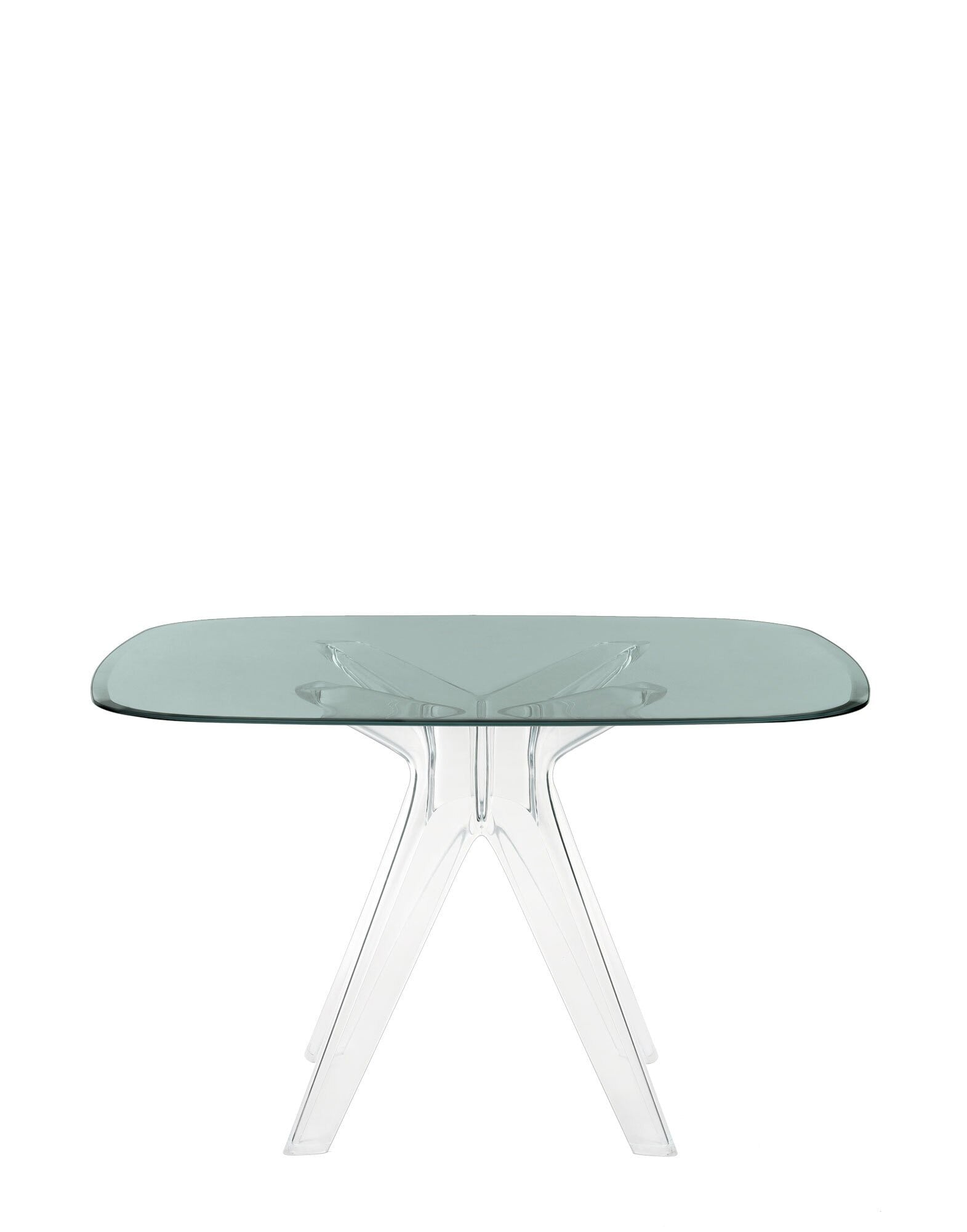 Sir Gio Square Table by Kartell #GREY/TRANSPARENT/