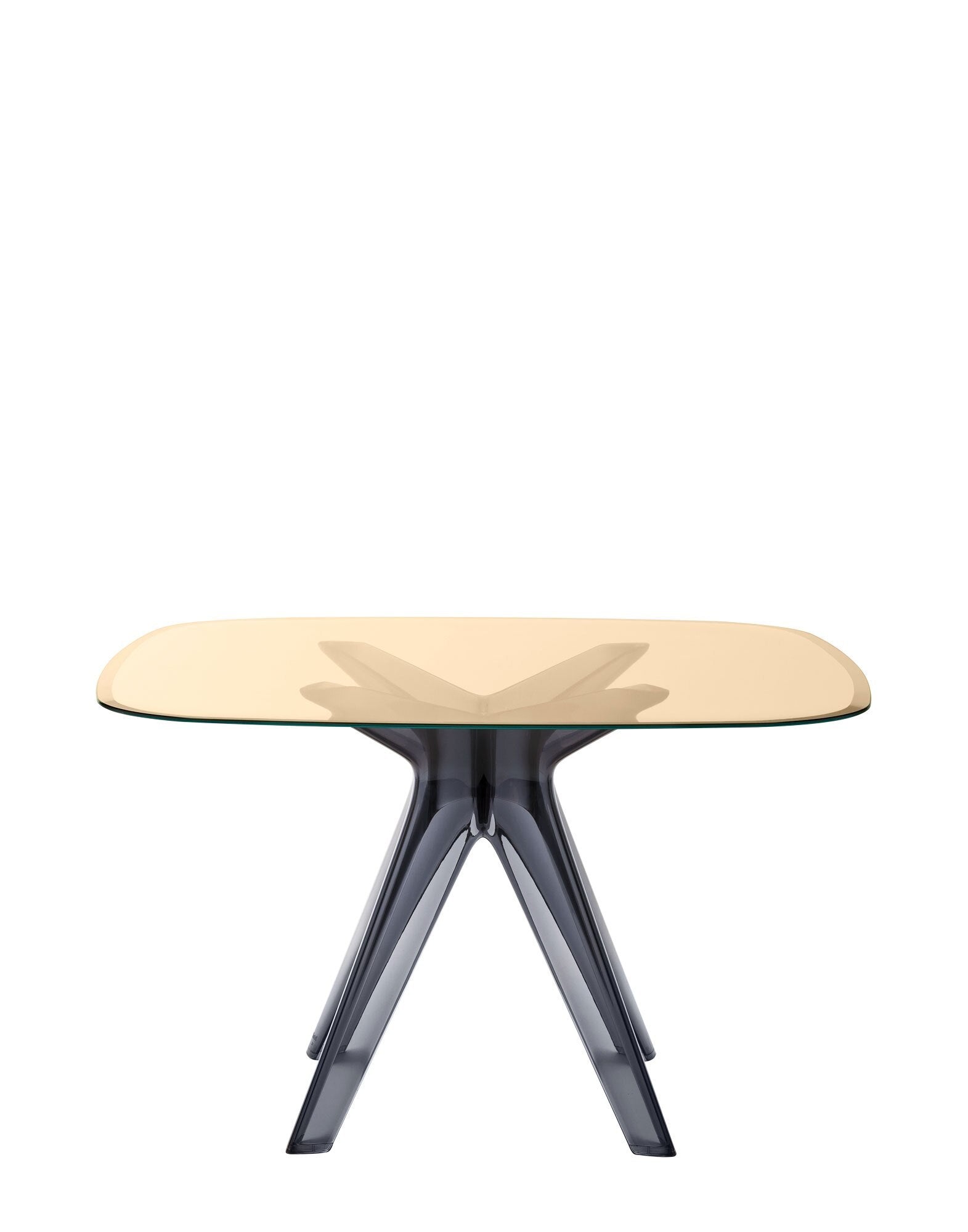 Sir Gio Square Table by Kartell #BRONZE/FUME/