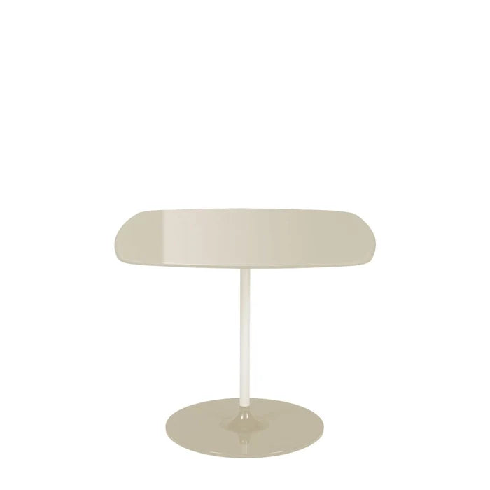 Thierry Square Side Table by Kartell #WARM/BEIGE WHITE