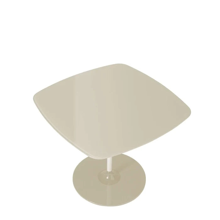 Thierry Square Side Table by Kartell #WARM/BEIGE WHITE