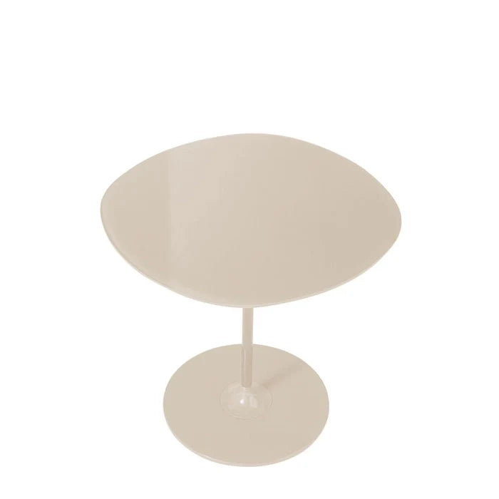 Thierry Circular Side Table by Kartell #WARM/BEIGE WHITE