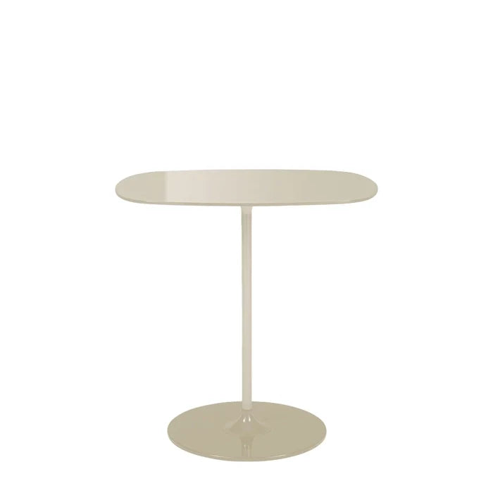 Thierry Rectangular Side Table by Kartell #WARM/BEIGE WHITE