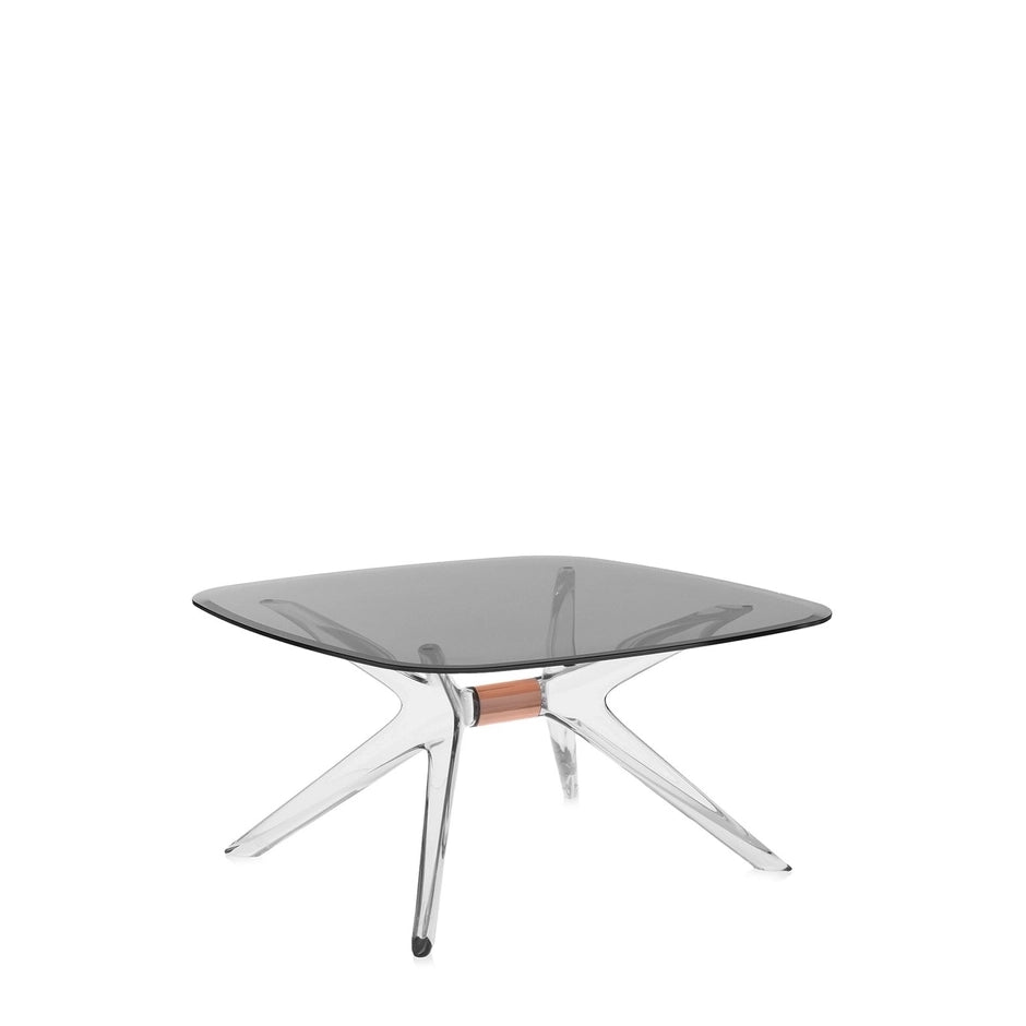 Blast Square Coffee Table by Kartell #GREY / CRYSTAL BRONZE DETAIL