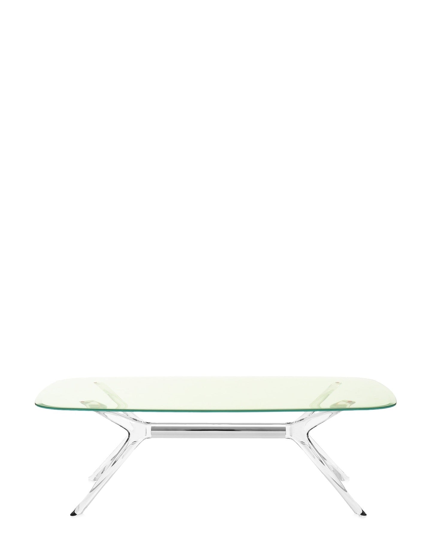 Blast Rectangular Coffee Table by Kartell #GREEN/CRYSTAL CHROME DETAIL/