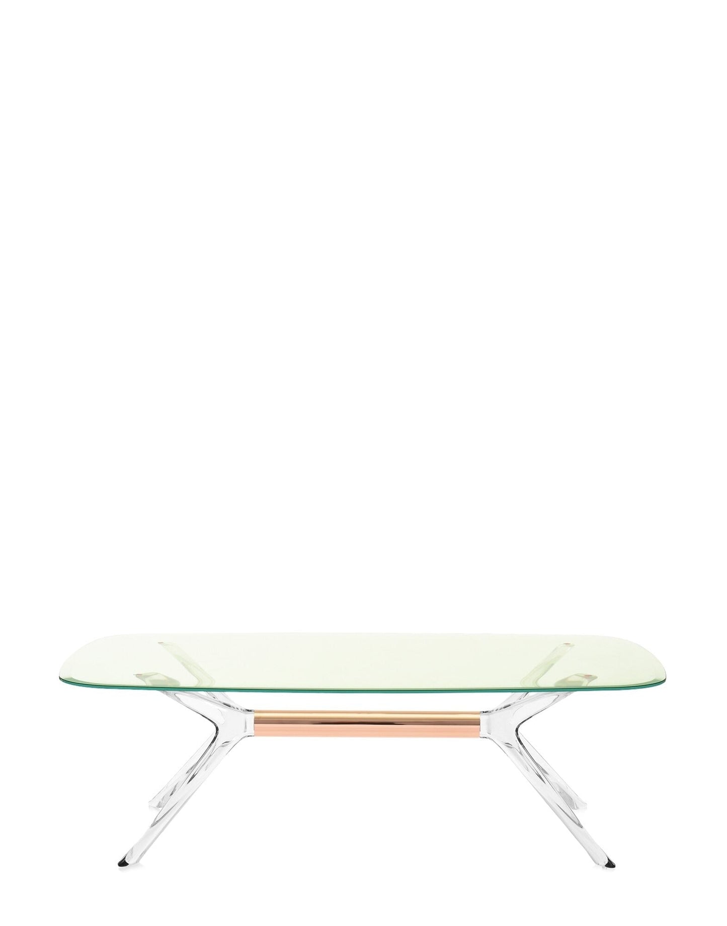 Blast Rectangular Coffee Table by Kartell #GREEN/CRYSTAL BRONZE DETAIL/