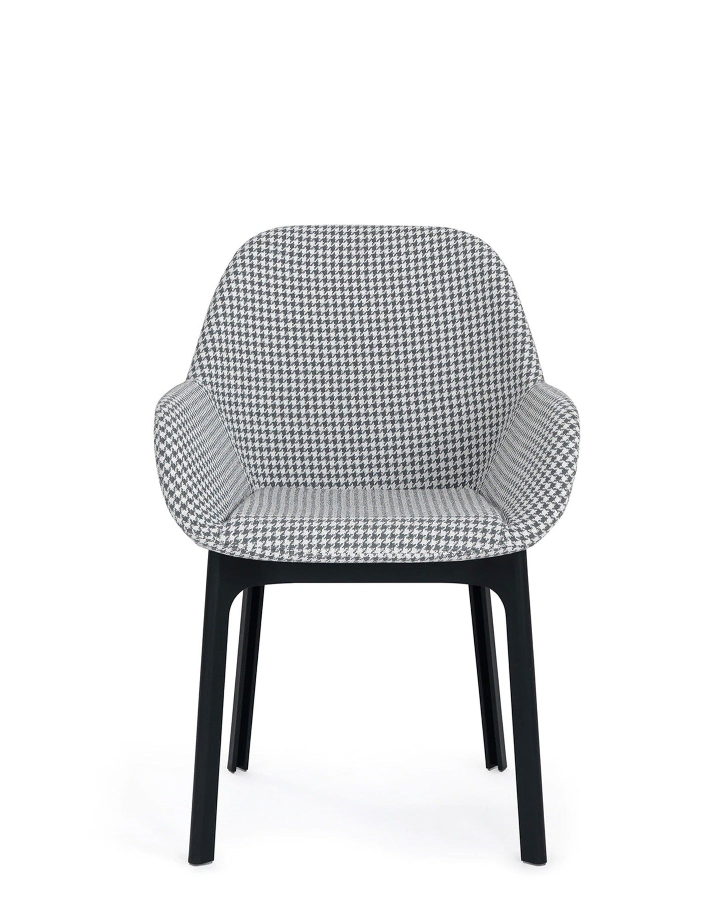 Clap Armchair by Kartell #Embossed fabric/HOUNDSTOOTH GREY/BLACK