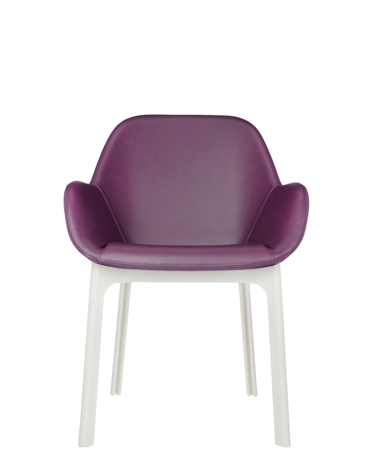 Clap Armchair by Kartell #PVC/PLUM/WHITE