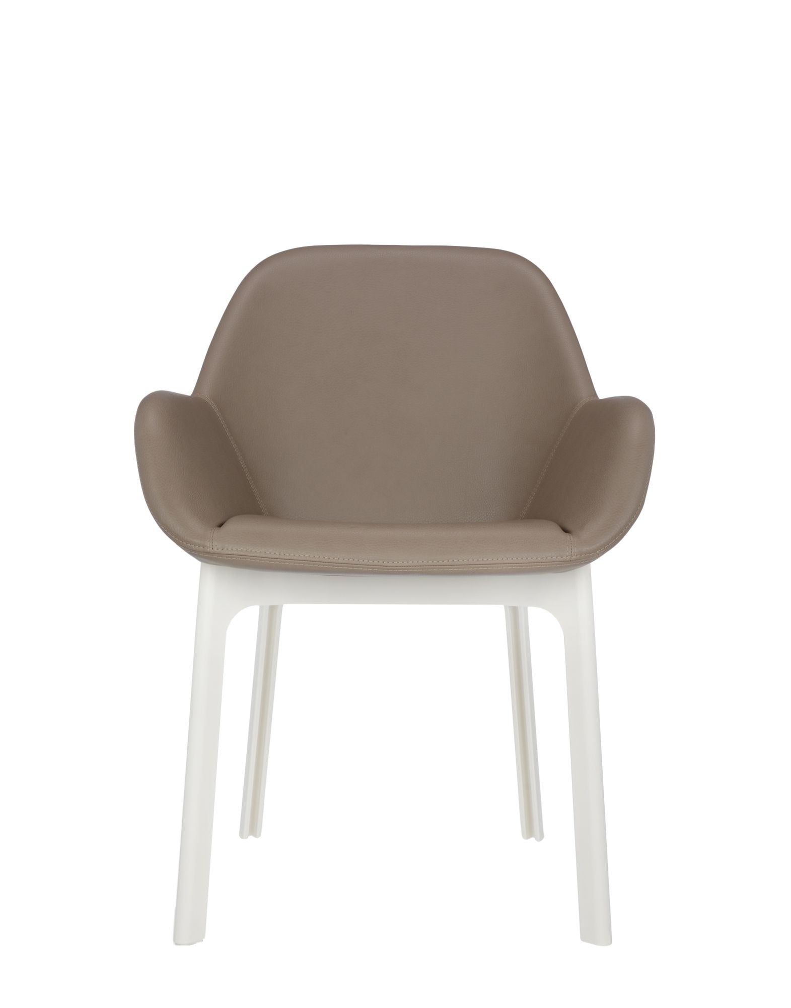 Clap Armchair by Kartell #PVC/TAUPE/WHITE