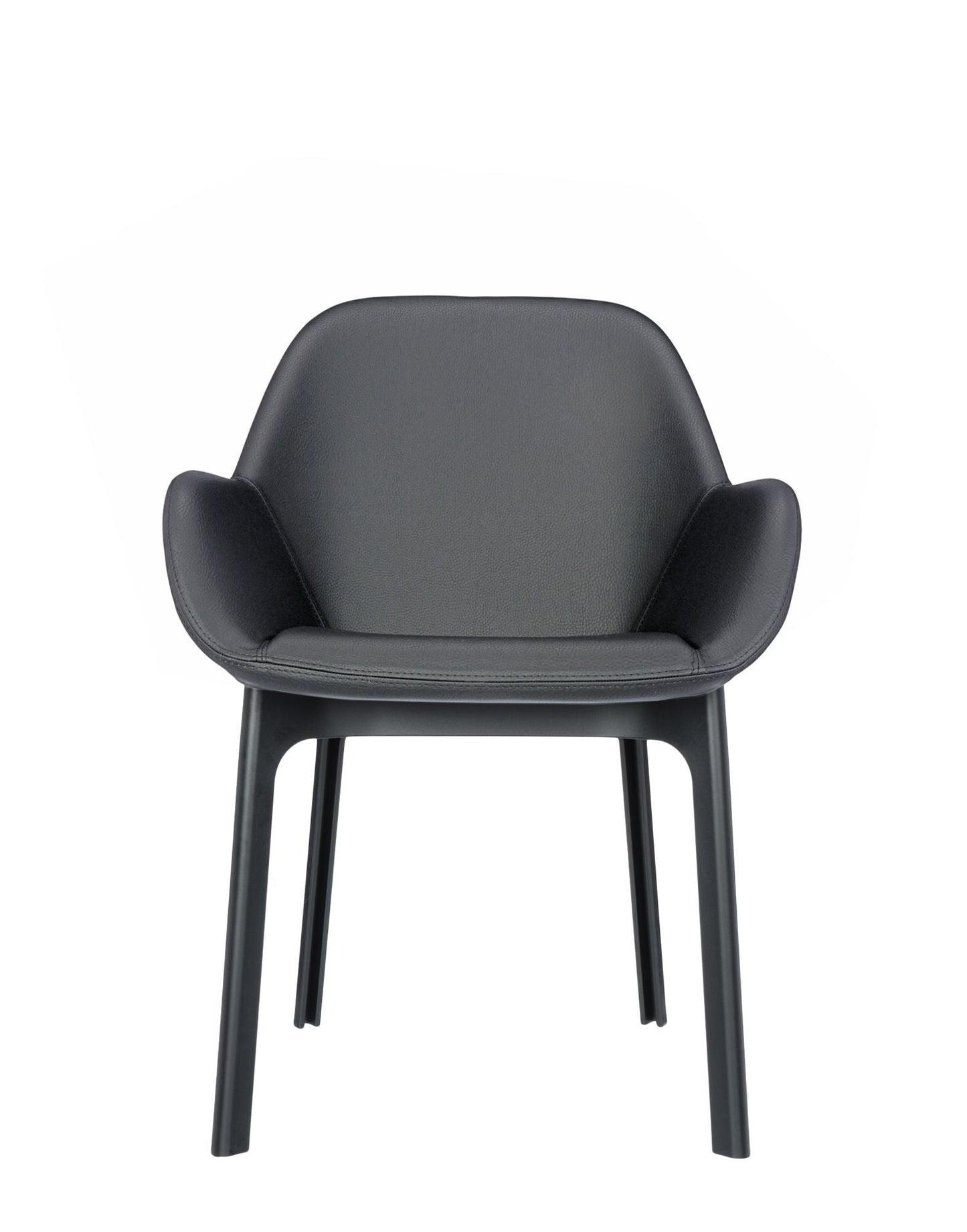 Clap Armchair by Kartell #PVC/DARK GREY/BLACK